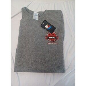 NASCAR Aug. 27,2022 Coke Zero Sugar 400 T-Shirt Mens XL Grey Short Sleeve Racing